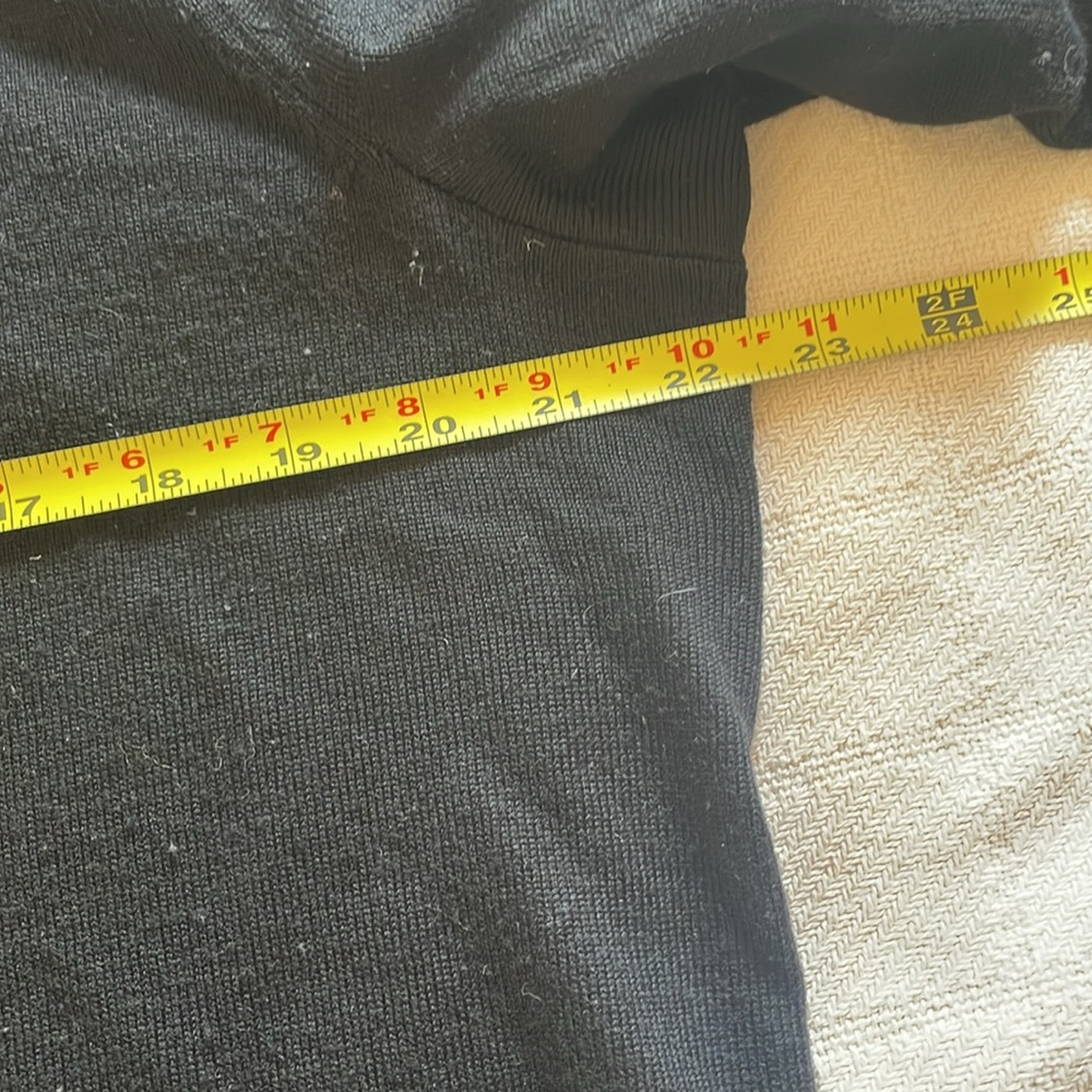 Talbots woman’s  Black Merino Wool Cowl neck Sweater - Picture 7 of 14